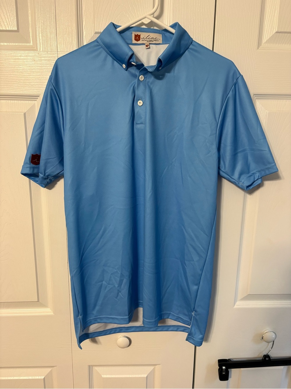 Light Blue Men's Performance Polo by ILIAC
